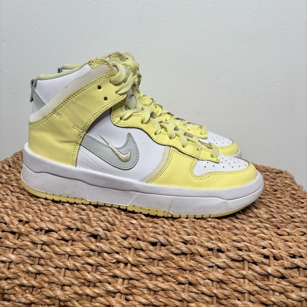 Nike Dunk High Up Sneakers Rebel Lemon Yellow (Women's) Size 8.5 *No Insoles* - Picture 3 of 9
